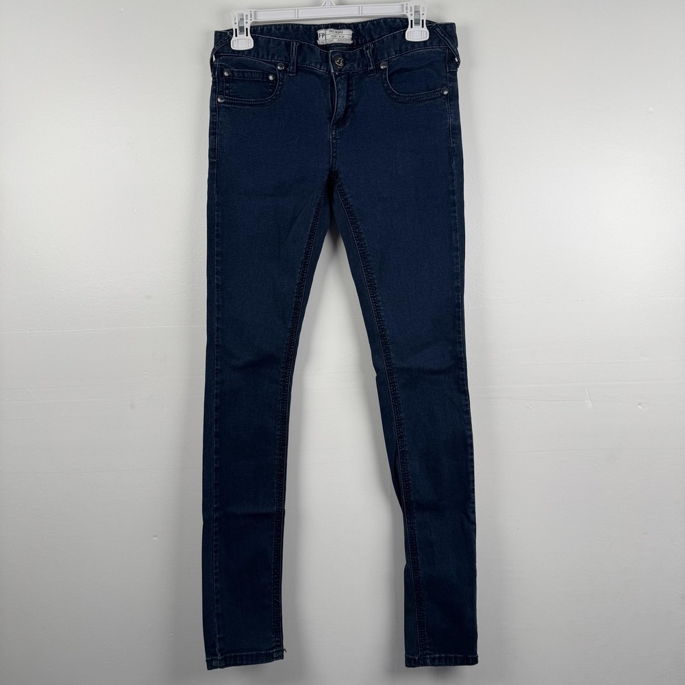 Free People Jeans Womens 27 (29x31) Skinny Stretch Denim Mid Rise Classic Pants